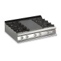 BARON - Plaque de cuisson - Top 4 feux vifs gaz + 1/2 plaque coup de feu - Gamme QUEEN 700