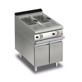 BARON - Friteuse gaz monobloc - 10 + 10 litres - Gamme QUEEN 700