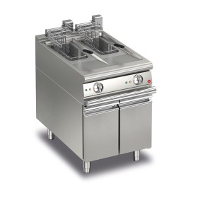 Friteuse électrique monobloc 2 x 10 litres QUEEN 700 - BARON