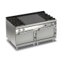 BARON - Fourneau - 4 feux vifs gaz + plaque coup de feu sur 2 fours gaz - Gamme QUEEN 700