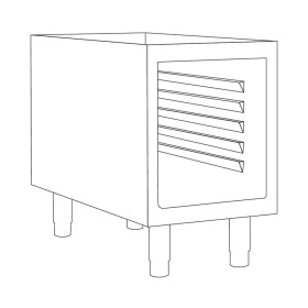 BARON - Soubassement baie libre - Gamme QUEEN 700 - 600x700x620 mm