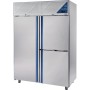 DALMEC - Armoire réfrigérée -18/-22 / -18/-22 - 1 porte pleine + 2 portillons - 1400 L - Sans groupe logé