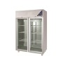 DALMEC - Armoire réfrigérée négative -18/-22°C - 2 portes vitrées - 1400 L - Avec groupe logé
