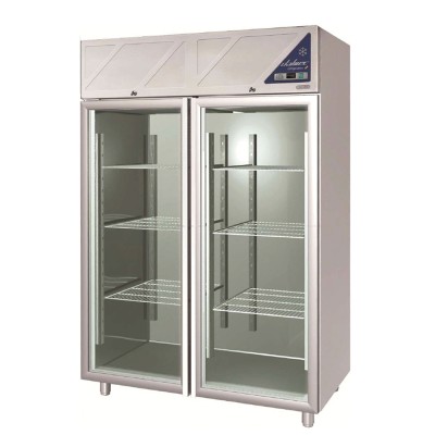 DALMEC - Armoire réfrigérée positive -2/+10°C - 2 portes vitrées - 1200 L - Avec groupe logé