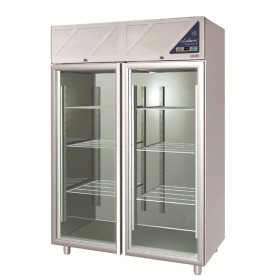 DALMEC - Armoire réfrigérée positive -2/+10°C - 2 portes vitrées - 1400 L - Avec groupe logé