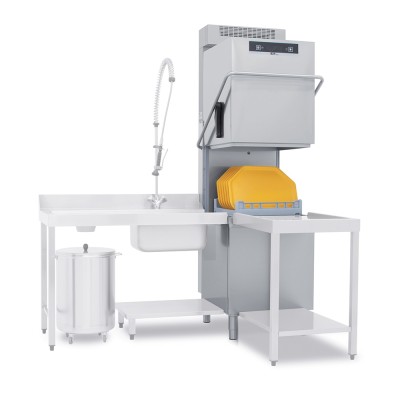 COLGED - Lave-vaisselle à capot avec adoucisseur en continu - 22 litres - Panier 500 x 500 mm