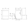 COLGED - Lave-vaisselle - 20 litres - STEELTECH DG - Panier 500 x 500 mm - Avec adoucisseur