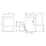 COLGED - Lave-vaisselle - STEELTECH V1 - Panier 500 x 500 mm - Avec adoucisseur