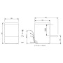 COLGED - Lave-verres frontal - Panier 400 x 400 mm - TOPTECH