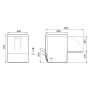 COLGED - Lave-verres/vaisselle - 15 litres - Panier 500 x 500 mm - TOPTECH - Sans adoucisseur