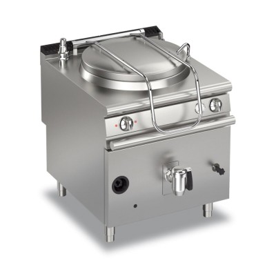 BARON - Marmite gaz avec autoclave - 150 L - Largeur 800 mm - Gamme QUEEN 900