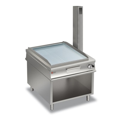BARON - Monobloc plancha gaz - Rainurée chrome dur - Largeur 900 mm - Gamme QUEEN 1100