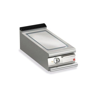 BARON - Plancha électrique - Plaque chrome dur lisse - Largeur 400 mm - Gamme QUEEN 900