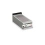 BARON - Plancha gaz - Plaque AISI 430 rainurée - Largeur 400 mm - Gamme QUEEN 900