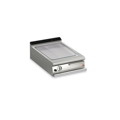 BARON - Plancha gaz - Plaque AISI 430 rainurée - Largeur 600 mm - Gamme QUEEN 900