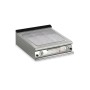 BARON - Plancha gaz - Plaque chrome dur rainurée - Largeur 800 mm - Gamme QUEEN 900