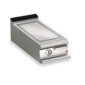 BARON - Top plancha électrique - Plaque lisse 17,3 dm² - Chrome dur - L. 400 mm - 305x490 - Gamme QUEEN 700