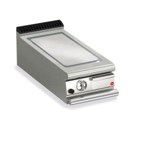 BARON - Top plancha gaz - Plaque lisse 17,3 dm² - AISI 430 - Larg. 400 mm - 305 x 490 - Gamme QUEEN 700
