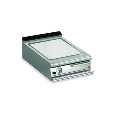 BARON - Top plancha gaz - Plaque lisse 37,3 dm² - Chrome dur - Larg. 600 mm - 505 x 490 - Gamme QUEEN 700