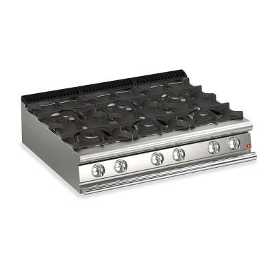 BARON - Plaque de cuisson - Top 6 feux vifs gaz - Gamme QUEEN 700