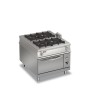 BARON - Fourneau gaz 4 feux vifs sur four gaz traversant - Gamme 1100