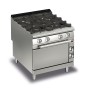 BARON - Fourneau gaz sur four gaz - 4 feux vifs - Gamme QUEEN 900