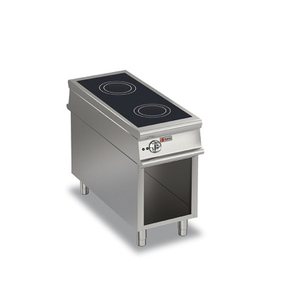 BARON - Plaque de cuisson à induction sur placard ouvert - 2 zones - Gamme 1100 - L. 450 mm