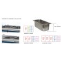 DALMEC - Saladette positive +4/+10°C sans groupe logé - 4 GN 1/1 - 460 L - 3 portes pleines - Prof. 700