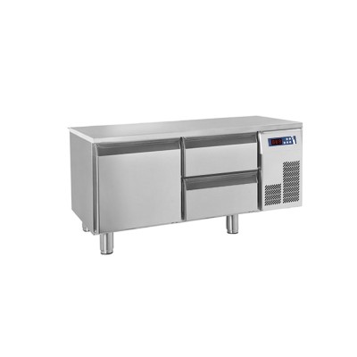 BARON - Soubassement réfrigéré sans dessus - 2 tiroirs + 1 porte - 140 L - Gamme 650