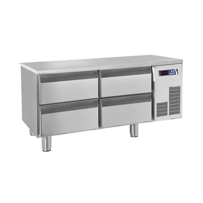 BARON - Soubassement réfrigéré sans dessus - 4 tiroirs - 140 L - Gamme 650