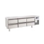 BARON - Soubassement réfrigéré sans dessus - 6 tiroirs - 220 L - Gamme 650