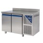 DALMEC - Table réfrigérée négative avec dosseret -18/-22°C - 230 L - 2 portes pleines - Sans groupe logé