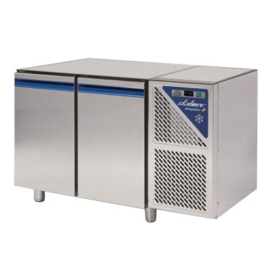 DALMEC - Table réfrigérée négative sans dessus -18/-22°C - 230 L - 2 portes pleines - Sans groupe logé
