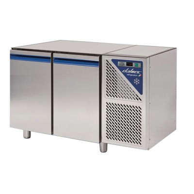 DALMEC - Table réfrigérée négative sans dessus -18/-22°C - 300 L - 2 portes - Avec groupe logé