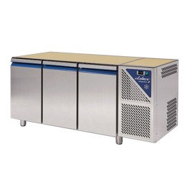 DALMEC - Table réfrigérée négative sans dessus -18/-22°C - 350 L - 3 portes - Avec groupe logé