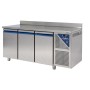 DALMEC - Table réfrigérée négative avec dosseret -18/-22°C - 350 L - 3 portes - Sans groupe logé