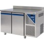 DALMEC - Table réfrigérée négative avec dosseret -18/-22°C - 396 L - 2 portes pleines - Sans groupe logé