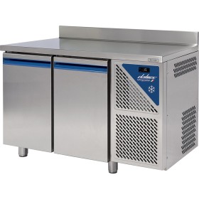 DALMEC - Table réfrigérée négative avec dosseret -18/-22°C - 396 L - 2 portes pleines - Sans groupe logé