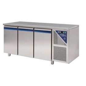 DALMEC - Table réfrigérée négative sans dosseret -18/-22°C - 460 L - 3 portes - Avec groupe logé