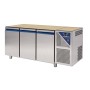 DALMEC - Table réfrigérée négative sans dessus -18/-22°C - 460 L - 3 portes - Sans groupe logé