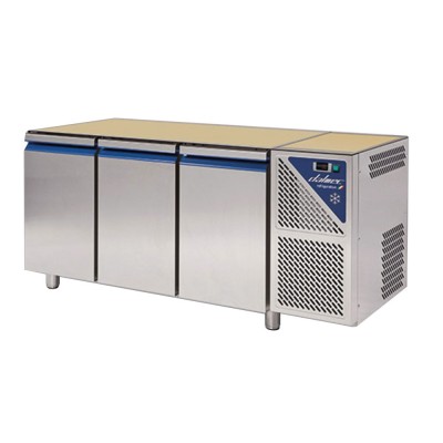 DALMEC - Table réfrigérée négative sans dessus -18/-22°C - 460 L - 3 portes - Sans groupe logé