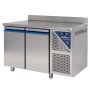 DALMEC - Table réfrigérée positive 0/+10°C - 300 L - 2 portes - Avec dosseret - Avec groupe logé