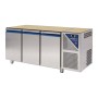 DALMEC - Table réfrigérée positive 0/+10°C - 350 L - 3 portes - Sans dessus - Sans groupe logé