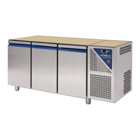 DALMEC - Table réfrigérée positive 0/+10°C - 350 L - 3 portes - Sans dessus - Sans groupe logé