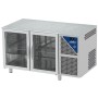 DALMEC - Table réfrigérée sans dessus - Positive 0/+10°C - GN 1/1 - 300 L - 2 portes vitrées - Prof. 700