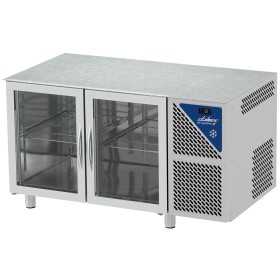 DALMEC - Table réfrigérée vitrée positive 0/+10°C - 230 L - 2 portes - Prof. 600 - 430 x 325 - Sans dessus