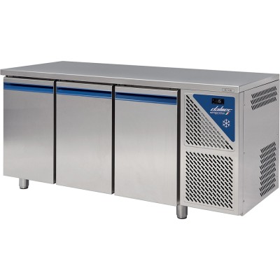 DALMEC - Table réfrigérée positive 0/+10°C - 606 L - 3 portes pleines - P. 800 - 600 x 400 - Sans dosseret