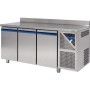 DALMEC - Table réfrigérée négative avec dosseret -18/-22°C - 606 L - 3 portes pleines - Sans groupe logé