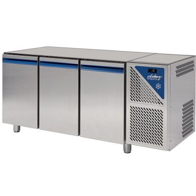 DALMEC - Table réfrigérée négative sans dessus -18/-22°C - 606 L - 3 portes pleines - Sans groupe logé