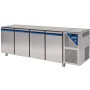 DALMEC - Table réfrigérée positive - Sans groupe - 816 L - 4 portes pleines - P. 800 - 600x400 - Sans dessus